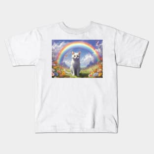 Waiting for you behind the rainbow Kids T-Shirt